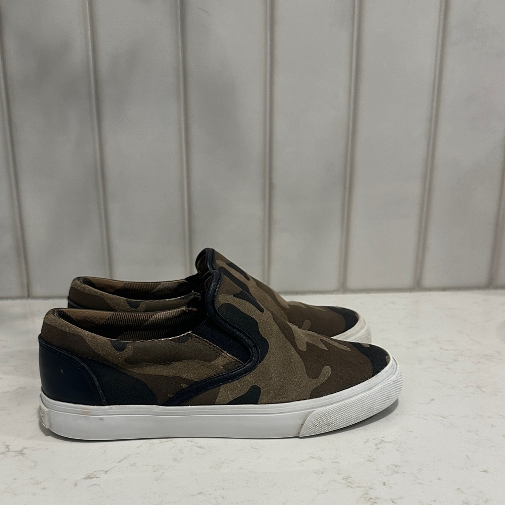 Burberry Camouflage Slip-On Sneakers